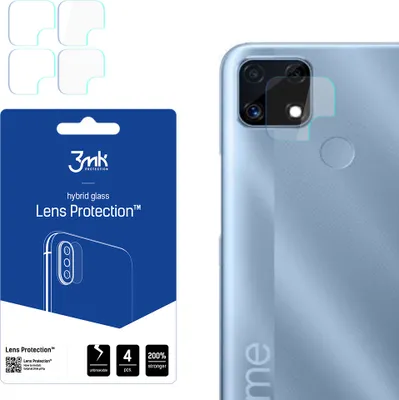 Produktbild von 3mk Hybridglas Lens Protection für Realme C25s Kamera Objektiv Kameralinse 0,16mm 6H (4 Stück)