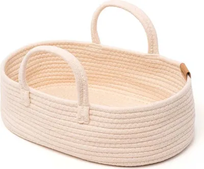 Produktbild von Miniland Puppen-Tragetasche Baumwolle - Babypuppen Babywanne creme 44cm