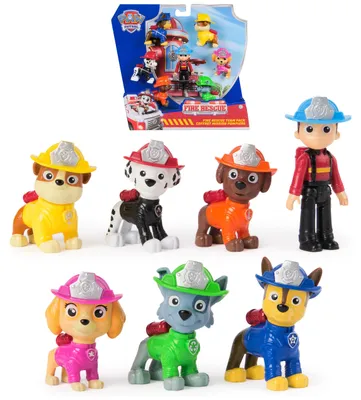 Image de Les chiens pompiers - Set de figurines héros pompiers