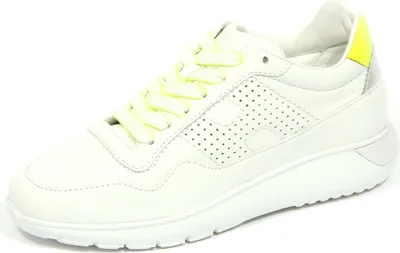 Produktbild von G1584 sneaker donna HOGAN H371 INTERACTIVE3 weiß Leder Schuhe Frau