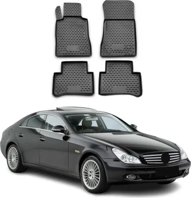 Produktbild von 2004-2010 Mercedes CLS W219 Fußmatten TPE Schwarz 4 tlg