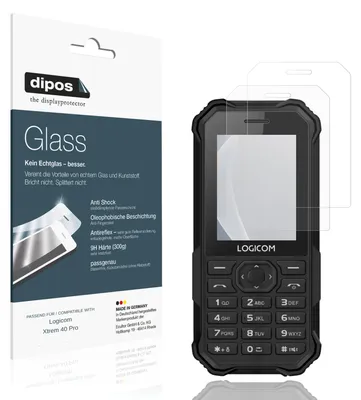 Image de 2x Protection ecrán pour Logicom Xtrem 40 Pro mat Verre souple Film Protecteur 9H dipos
