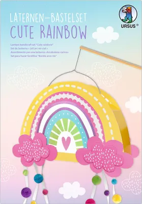 Laternen-Bastelset Regenbogen, 42-teilig, 21,8x31x10,3 cm
