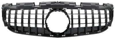 Produktbild von Kühlergrill für Mercedes SLC-Klasse R172 MOPF 16-19 Frontgrill GTR Look Schwarz.
