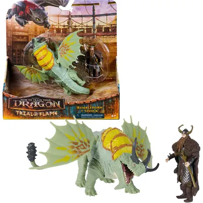 Imagen del producto de DreamWorks Dragons, DWD, FGR, DrgVkngRmblehornNStoick, Temporada 1, Volumen 1, GML, 4 años/años, Multicolor