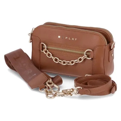 Produktbild von REPLAY Damen Umhängetasche FW3095 Lederimität Cognac