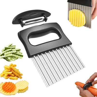 2-in-1 Golfsnijder mit Dunschiller, 14,5x10 cm, schwarz
