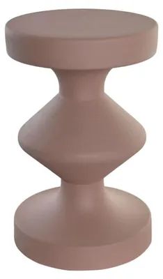 Beistelltisch rund, Eisen, rosa, 29,5 x 29,5 x 47 cm