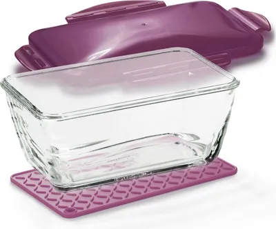 Produktbild von Genius Nicer Dicer Chef S Glasschüssel | Set 3-tlg. : Aubergine