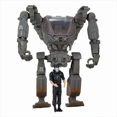 A toy AMP suit with a driver figure.