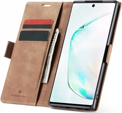 Image de Etui téléphone avec rabat SPACECASE Wallet pour Galaxy Note 10 Bronze
