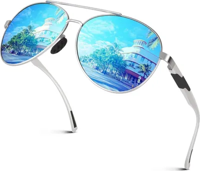 Image de Lunettes de soleil aviateur polarisées UV400 pour hommes et femmes