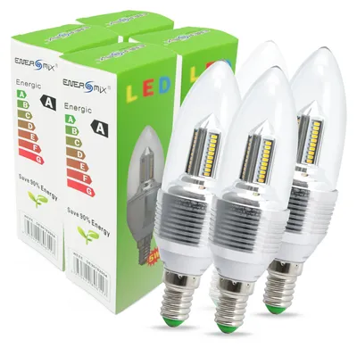 Produktbild von E14  LED Lampe Candle 5 Watt Warmweiß 4 Stück