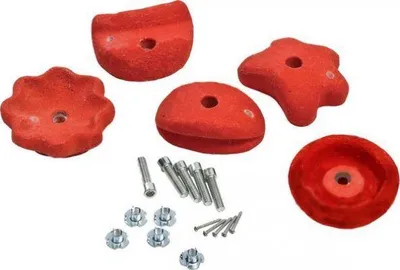 Obrázek produktu pro KBT Sada lezecích kamenů, 5 ks, velké červené 347_003_001_001