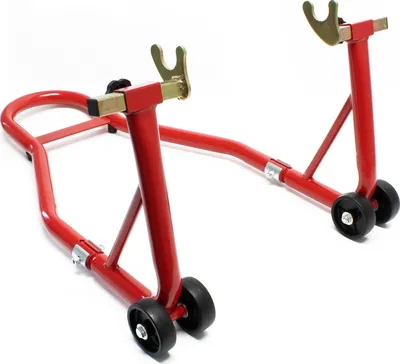 Produktbild von Zadný stojan na motorku Wiltec pre pneumatiky 200-340 mm, 370 x 325 mm, ako oceľová montážna pomôcka pre zadné koleso, zdvihák na motorku do 450 kg