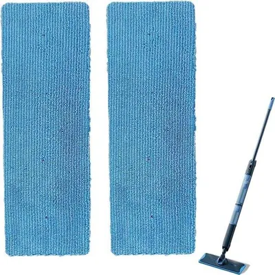 Produktbild von 2 Stück Ersatz-Wischmopppads - passend für Philips OneUp 3000 & 5000 Serie - wiederverwendbare - Mikrofaser-Reinigungspads als Zubehör - waschbare