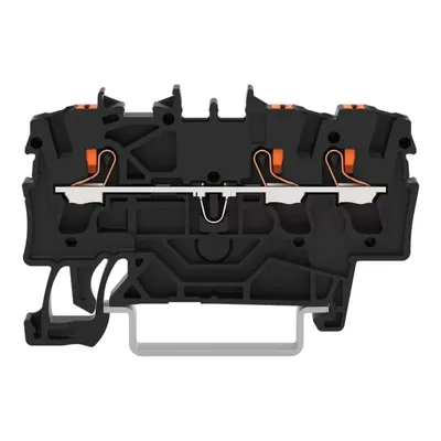 Immagine prodotto di Morsetto passante a 3 conduttori WAGO; con leva; 2,5 mm²; nero 2202-1305