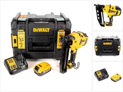 Image de Cloueuse sans fil DeWalt DCN 660 P1 18 V 32-63 mm Brushless + 1 batterie 5,0 Ah + chargeur + coffret