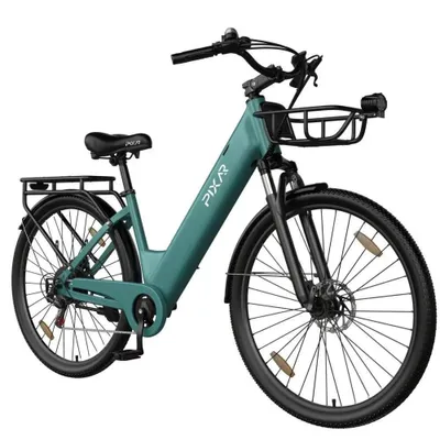 Produktbild von 28Zoll E Bike, City E-Bike & E-Hollandrad,36V/18Ah 648 Wh,MTB,7 Gang, 25km/h, Heckmotor, Kettenschaltung, LCD Display, E-Citybike Damen Herren Grün