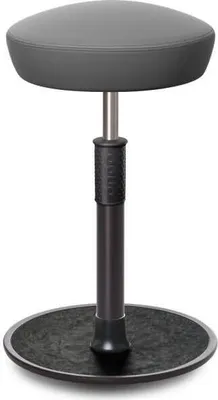 Produktbild von Sitz- Stehhocker Free Tall Hutsitz skai Dynactiv Makari 160 Grau schw. /schw..