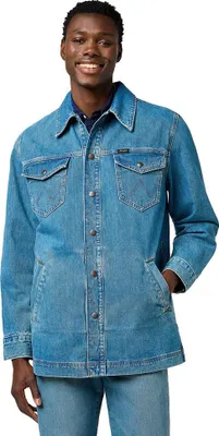 Immagine prodotto di Giacca jeans Wrangler 112371445, modello Relaxed Fit, colore blu, taglia L (uomo)
