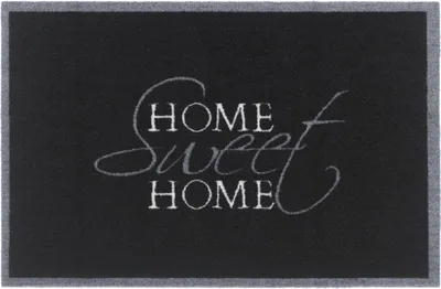 Produktbild von MD Entree Impression | Eingangsmatte - Teppichmatte - Küchenteppich, Größe:40x60 cm, Motiv:sweet home black
