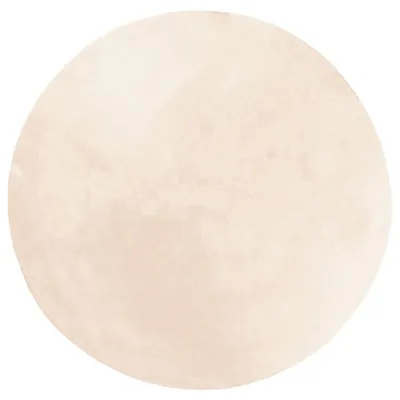 Produktbild von Teppich HUARTE Kurzflor Weich und Waschbar Beige Ø 120 cm