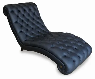 Obrázok produktu pre Chesterfield ležadlo, chaise longue, gauč, pohovka, kožená pohovka, vintage, s kryštálmi,