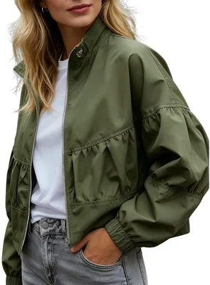 Productafbeelding van Currero Zomerjas Dames Militair groen1 XXL