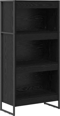 Image de Étagère vidaXL, aspect chêne noir, 60 x 30 x 121 cm, aggloméré