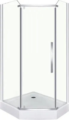 Produktbild von Duschkabine, GLASGOW 100X80 LINKS mit Duschtasse und Siphon