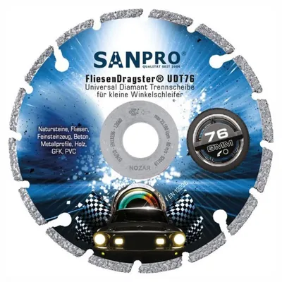 Obrázek produktu pro Sanpro FliesenDragster Univerzální diamantový řezný kotouč 76 mm (FliesenDragster®)