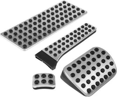 Produktbild von Automatik-Pedal-Set 4-teilig für Auto - Brems-, Gas-, Kupplungspedal - Pedalabdeckungen Zubehör