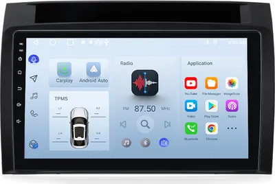 Produktbild von Awesafe Android Navi 9" rádio pre Mercedes triedy R W251 od 2017 Navi 4G LTE carplay GPS dab 6+128GB