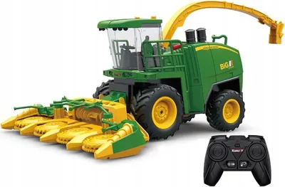 Obrázek produktu pro Dálkově Ovládaný Rc Kombajn S Led Diodami, Zvukem A Kouřem 1:24 - Realistický