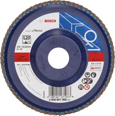 Produktbild von Fächerschleifscheibe X551 Expert for Metal, gerade, 125 mm, 120, Kunststoff
