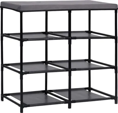 Produktbild von vidaXL Schrank mit 6 Schubladen 55×29×55 cm Grau Stahl