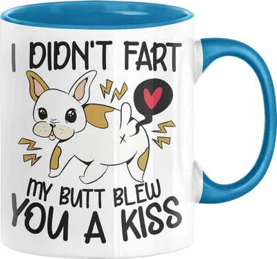 Produktbild von Französische Bulldogge Tasse Geschenk Bulldoggen-Besitzer (Blau)