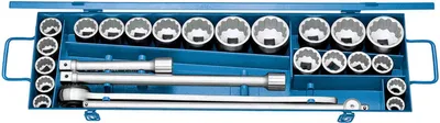 Immagine prodotto di Set di chiavi a bussola Gedore 3/4" 25 pezzi profilo UD mm+ZOLL D 32 EMAU-2