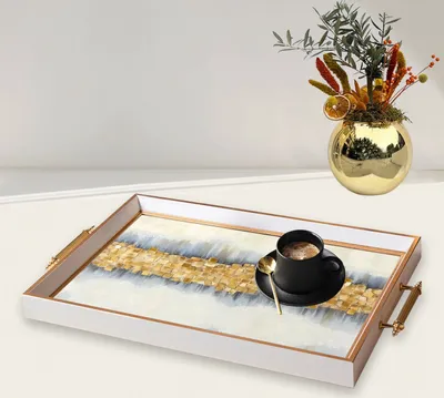 Produktbild von Evila Originals, TPB9855, Tablett, Mehrfarbig, 100 % GLAS, 50 x 29 x 3,5 cm