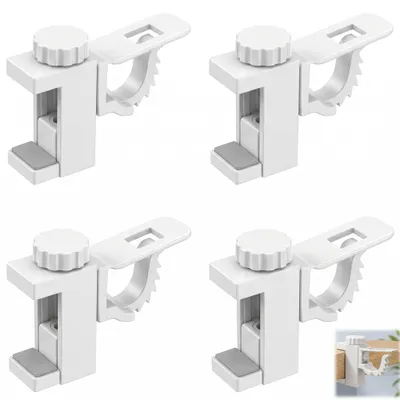 Imagen del producto de Juego de 4 sujetadores para cortinas que no requieren taladrar