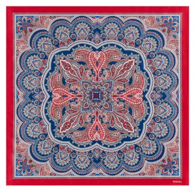 Immagine prodotto di ROECKL sciarpa Fine Paisley 53x53 Red / Navy multicolore