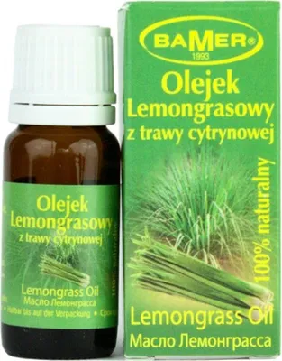 Produktbild von BAMER | Vonný olej v sklenenej fľaštičke 7 ml - Citrónová tráva - Vôňa do izby a aromaterapia - Ideálny na vonné tyčinky, masážne prísady
