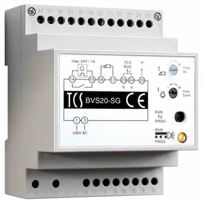 Produktbild von TCS BVS20-SG - Stromversorgung - Grau - Weiß - Kunststoff - 0 - 40 °C - CE - 72 mm