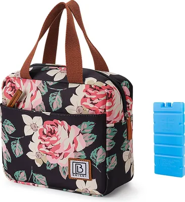 Produktbild von Brisby Kühltasche – Lunchtasche – 4 Liter – 4-lagige Isolierung – Blumen