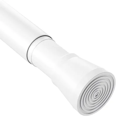 Produktbild von Duschvorhangstange Teleskop Duschstange - 85 bis 190 cm - Weiß - Ohne Bohren - Für Dusche und Tür