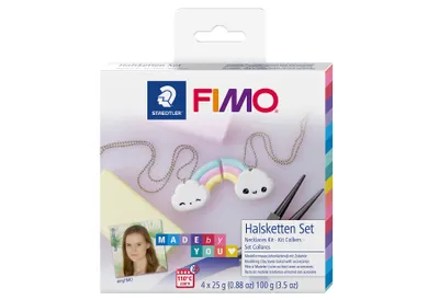 Produktbild von Staedtler FIMO 8025 DIY, Modellierton, Mintfarbe, Pink, Vanillefarbe, Weiß, Erwachsener, 4 Stück(e), 4 Farben, 110 °C