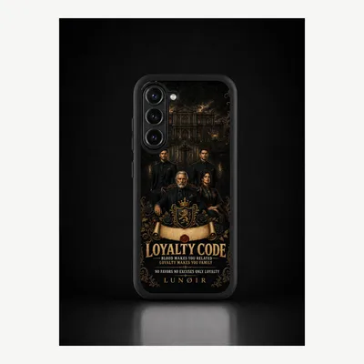 Productafbeelding van Samsung S23 hoesje, telefoonhoesje, beschermhoesje, case met een loyaliteitsmotief – LUNØIR ©
