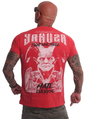 Productafbeelding van Yakuza heren T-shirt, kleur rood, maat L