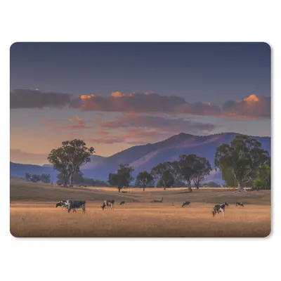 Produktbild von MuchoWow® Mauspad Mousepad Baum - Berg - Kuh 40x30 cm - Mousepads - Maus Mat - Pad - Mausunterlage - Anti Rutsch